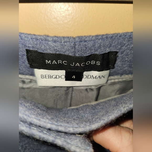 Marc Jacobs Sz 4 Wool Pants Gray Lined Bergdorf Goodman - Picture 3 of 4